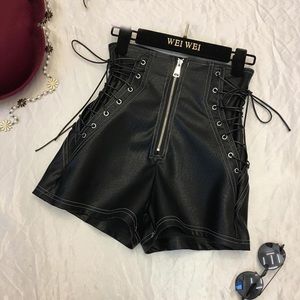 NWT - GOTH BB - Black Alison tie up shorts - size L